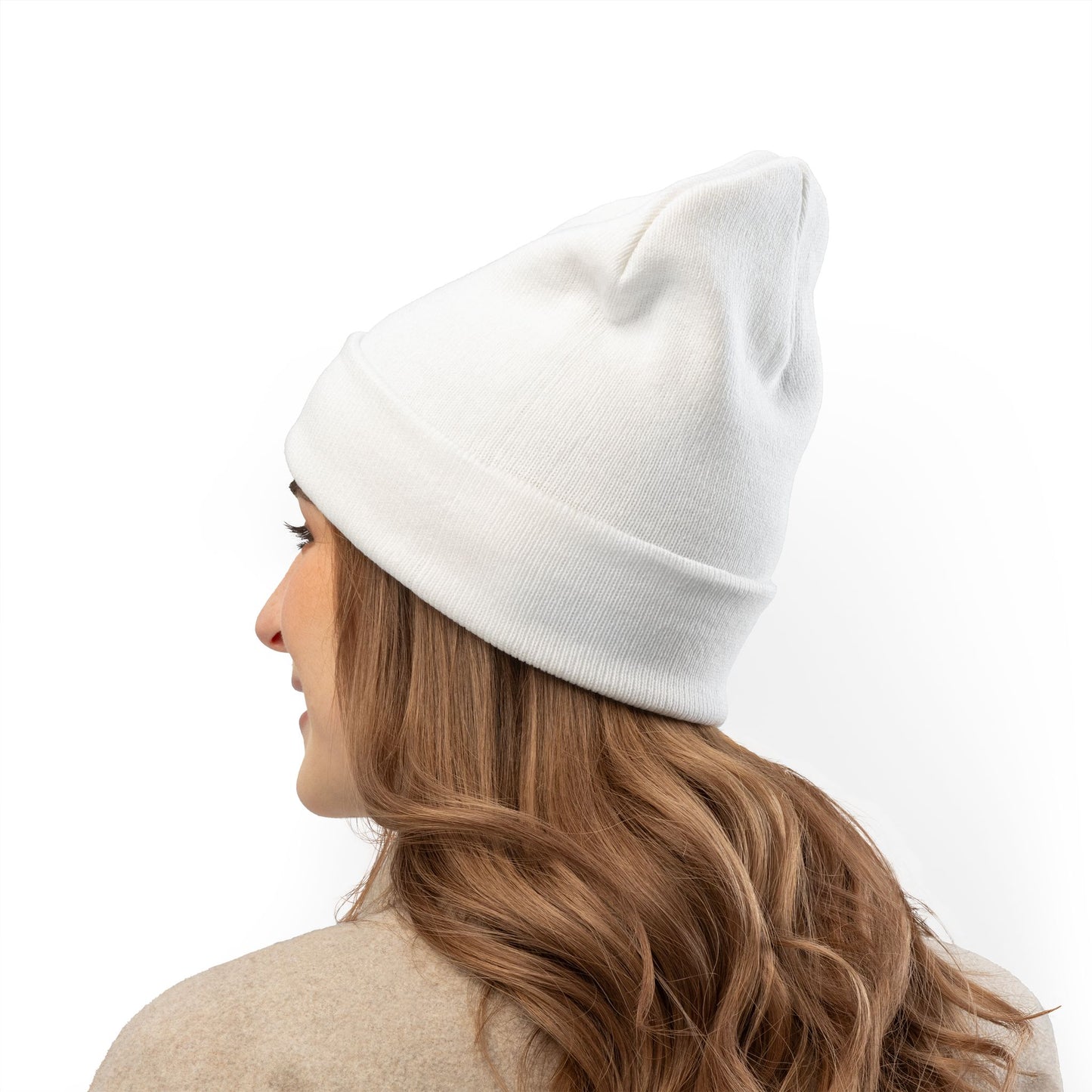Embroidered "create" Knit Beanie — Cozy Creative Beanie Hat