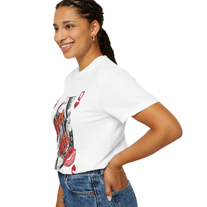 Queen of Hearts Graphic T-Shirt — 'Babydoll Queen' Playing Card Design