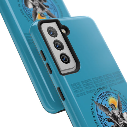 Tough Phone Cases: Inspirational Quote Phone Case, Gift for Strength Lovers, Durable Steel Blue Phone Case, Protective Case for Men & [...]