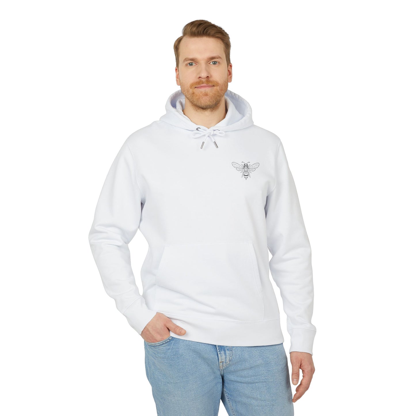 Wholeness Bee Hoodie — Minimal Back Graphic Pullover