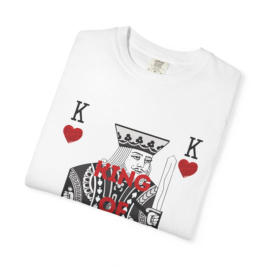 King of Hearts T-Shirt - Playing Card Kiss Motif