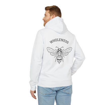 Wholeness Bee Hoodie — Minimal Back Graphic Pullover