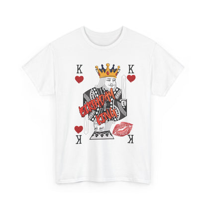 King of Hearts Playing Card Tee — 'BESOTTED' Kiss Graphic
