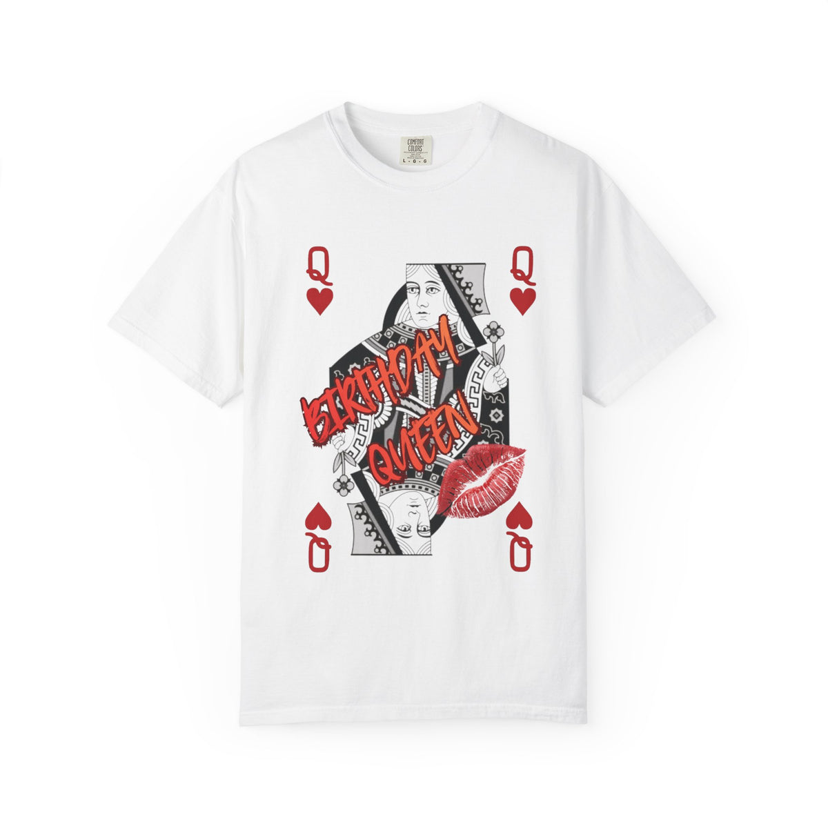 Queen of Hearts Graphic T-Shirt — 'Babydoll Queen' Playing Card Design
