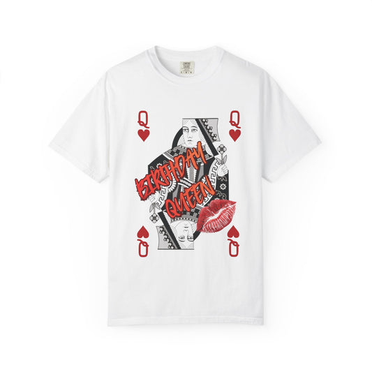 Queen of Hearts Graphic T-Shirt — 'Babydoll Queen' Playing Card Design
