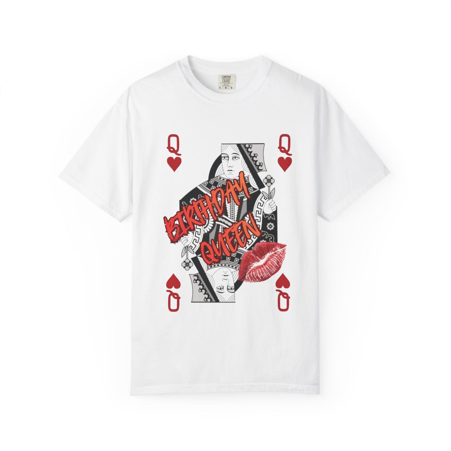 Queen of Hearts Graphic T-Shirt — 'Babydoll Queen' Playing Card Design