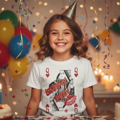 Queen of Hearts Graphic T-Shirt — 'Babydoll Queen' Playing Card Design